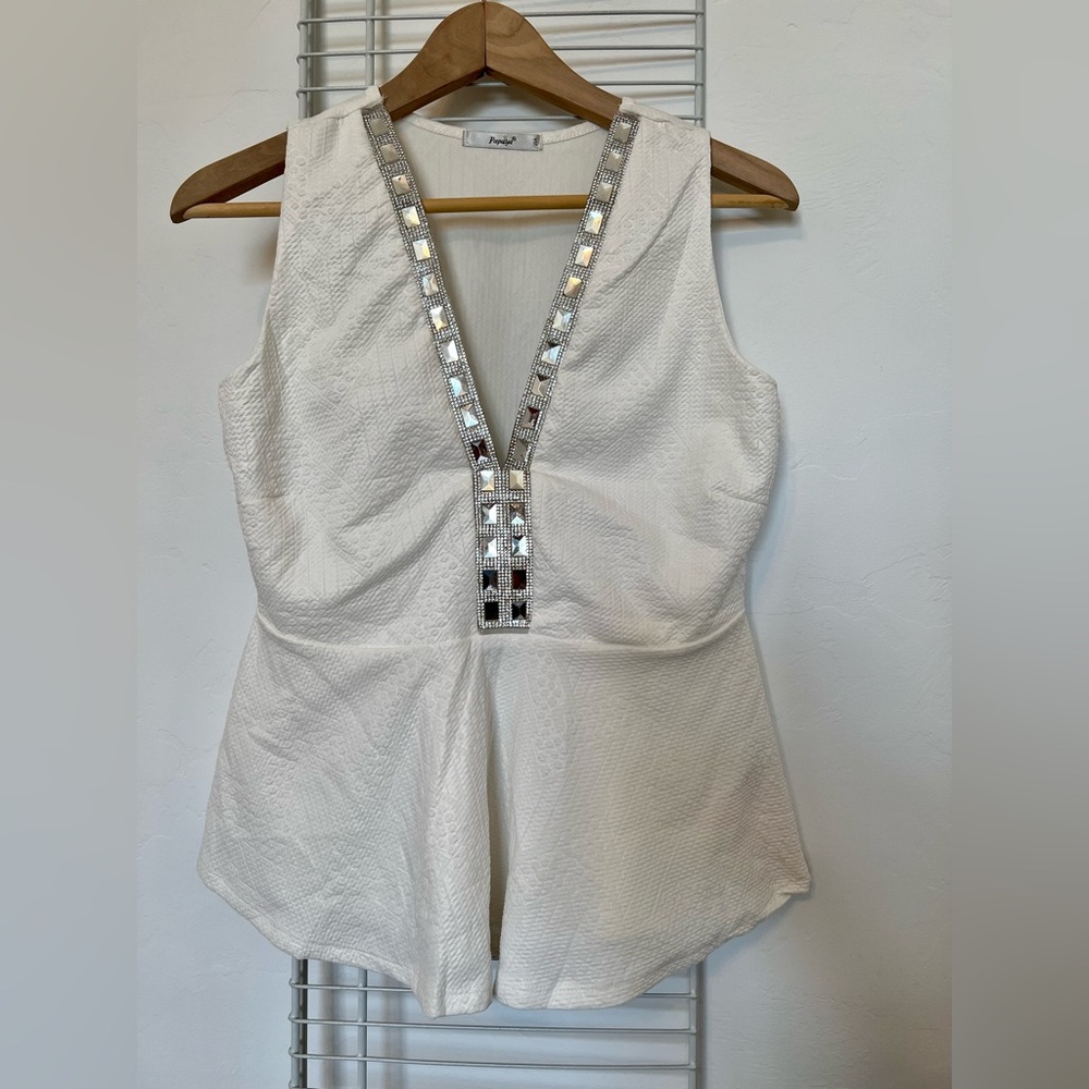 Papaya peplum dress top. Size XL